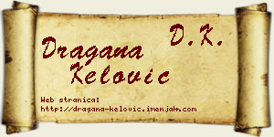 Dragana Kelović vizit kartica